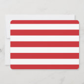 Red Hearts Valentine's Day Invitation d'anniversai (Dos)