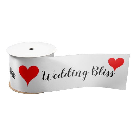 Red Hearts Wedding Bliss 3 INCH Lint (Spoel)