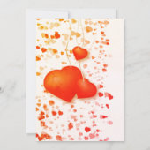 Red Hearty Valentine Baby shower Invitation (Dos)