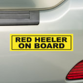 Red Heeler aan boord Bumpersticker (Op auto)