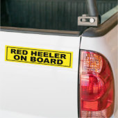 Red Heeler aan boord Bumpersticker (Op Truck)