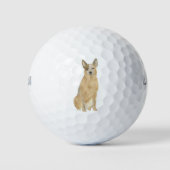 Red Heeler Australian Cattledog Golfballen (Voorkant)