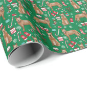 Red Heeler Cattle Dog Kerstmis Cadeaupapier (Rol Hoek)