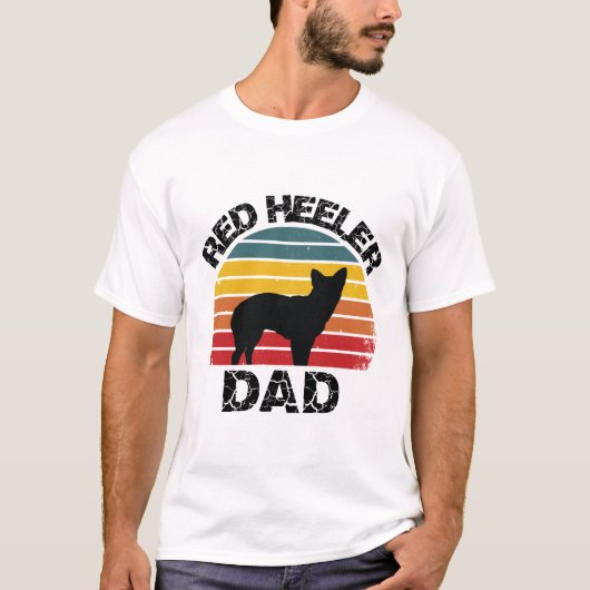 red heeler dad Shirt - Cattle dog gift Cattle Dog (Voorkant)