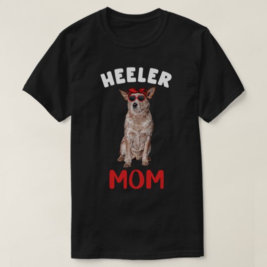 Red Heeler mama Australian Cattle Hondenliefhebber T-shirt (Design voorkant)