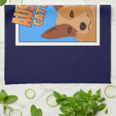 Red Heeler Super Hero Theedoek (Gevouwen)