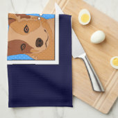 Red Heeler Super Hero Theedoek (Quarter Fold)