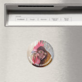 Red Hen Works for Chickenfeed Funny Magnet Magneet (Insitu (Vaatwasser))
