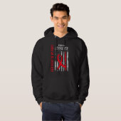 Red Her Fight Goddaughter Heart Disease Awareness Hoodie (Voorkant volledig)