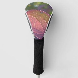 Red Herfst Leaf en Bokeh Golfheadcover