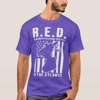 RED herinnert iedereen die in Atlantische Oce word T-shirt