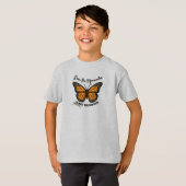 Red het Monarch T-Shirt met vlinder (Voorkant volledig)