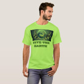 Red het T-shirt van de aarde (Voorkant volledig)