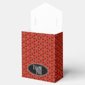 Red Hexagon Swirl Bruiloft Partij Bedankdoosjes (Geopend)