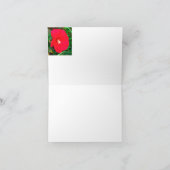 Red Hibicus Note card (Intérieur)