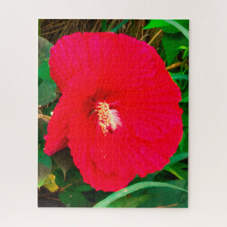 Red Hibiscus  126 X 20 Puzzle Legpuzzel