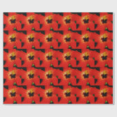 Red Hibiscus Cadeaupapier (Vlak)