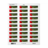 Red Hibiscus Etiket (Full Sheet)