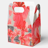 Red Hibiscus Flower Bedankdoosjes (Geopend)