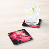 Red Hibiscus Flower Drankjes Onderzetter (Rechterzijde)
