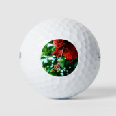 Red Hibiscus Flower Golfballen (Voorkant)
