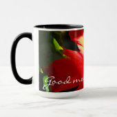 Red Hibiscus Flower in Sunlight Mok (Links)