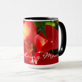 Red Hibiscus Flower in Sunlight Mok