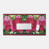 Red Hibiscus flower Pair Sluiten Persoonlijk Bureaumat (Keyboard & Muis)