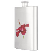 Red Hibiscus Flower Side Uitzicht Flacon (Links)