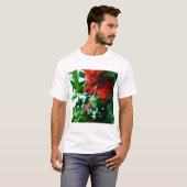 Red Hibiscus Flower T-shirt (Voorkant volledig)