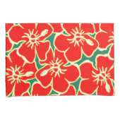 Red Hibiscus Flowers Tropical Hawaiian Decor Kussensloop (Voorkant-Rechts)