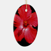 Red Hibiscus Keramisch Ornament (Rechts)