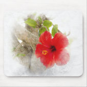 Red Hibiscus Muismat (Voorkant)