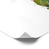 Red Hibiscus Poster (Hoek)