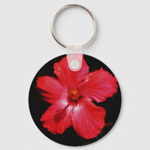 Red Hibiscus Sleutelhanger