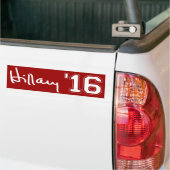 Red Hillary 2016 Signature Bumpersticker (Op Truck)