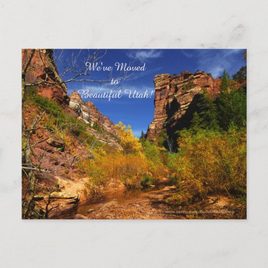 Red Hills Utah Paysage, Nouveau Faire-part d'adres (Devant)