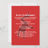 Red Hip-Hop Dance Dancer Bar Mitzvah Uitnodiging (Achterkant)