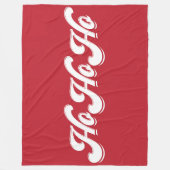 Red Ho Ho Ho Kerstmis Blanket Fleece Deken (Voorkant)