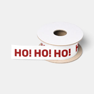 Red Ho Ho Ho! Witkerst Lint