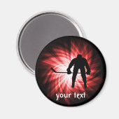 Red Hockey Magneet (Voorkant / Achterkant)