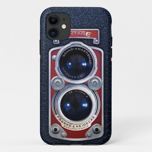  RED-hoesje met dubbele lenscamera Case-Mate iPhone Case (Achterkant)