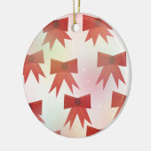 Red Holiday Bows Keramisch Ornament (Links)