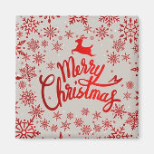 Red Holiday Christmas Magnet (Devant)