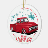 Red Holiday F100 Keramisch Ornament (Links)