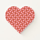 Red Holiday Geometric Star Design Notitieboek (Achterkant)