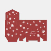 Red Holiday Gift Box Bedankdoosjes (Uitgevouwen)