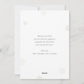 Red Holiday Joyeux cadeaux de Noël Cartes photos (Dos)