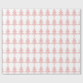 Red Holiday kerstboom Cadeaupapier (Vlak)