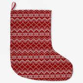 Red Holiday Sweater Grote Kerstsok (Voorkant)